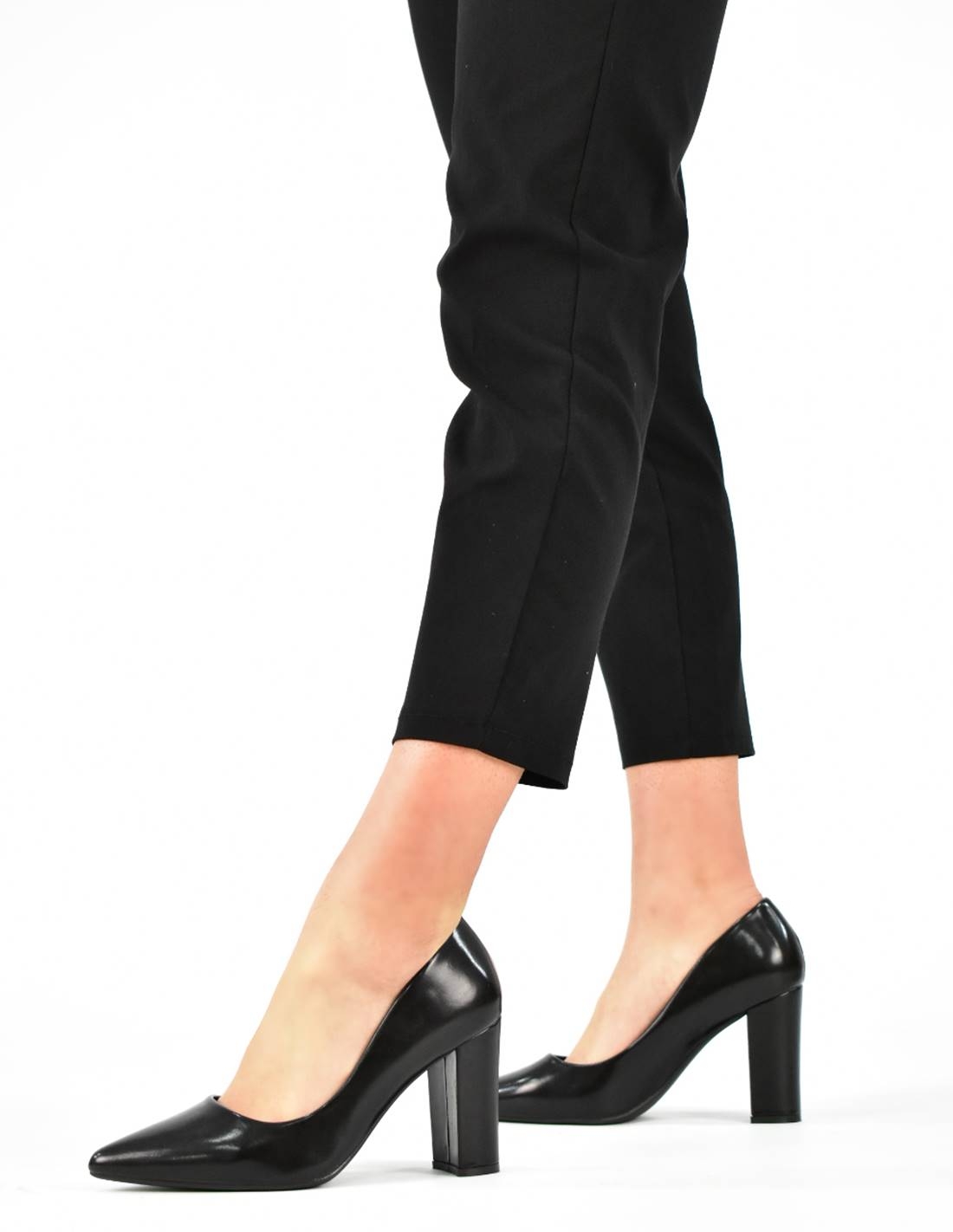 Stiletto Ancho Negro | | Calzado Mujer