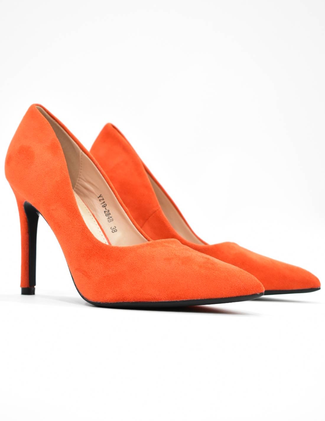 duda Desafío marrón Zapato de Salon naranja | Breshen