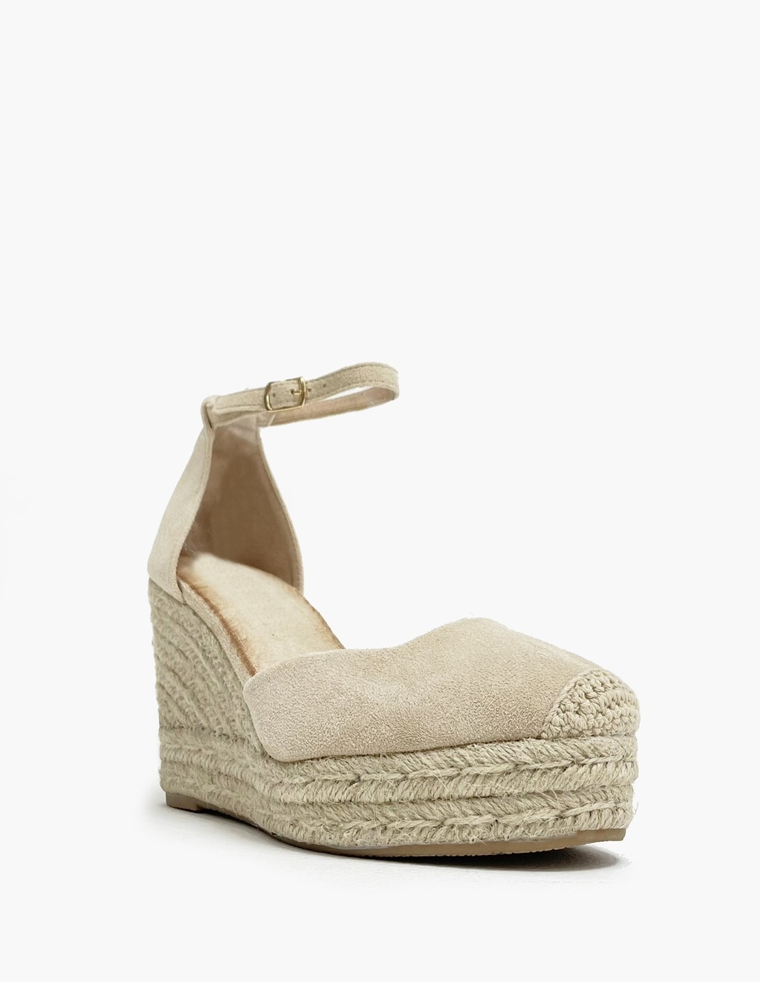 Sandalias para Mujer de Cuña - Beige Sandalias para Mujer de Cuña - Beige