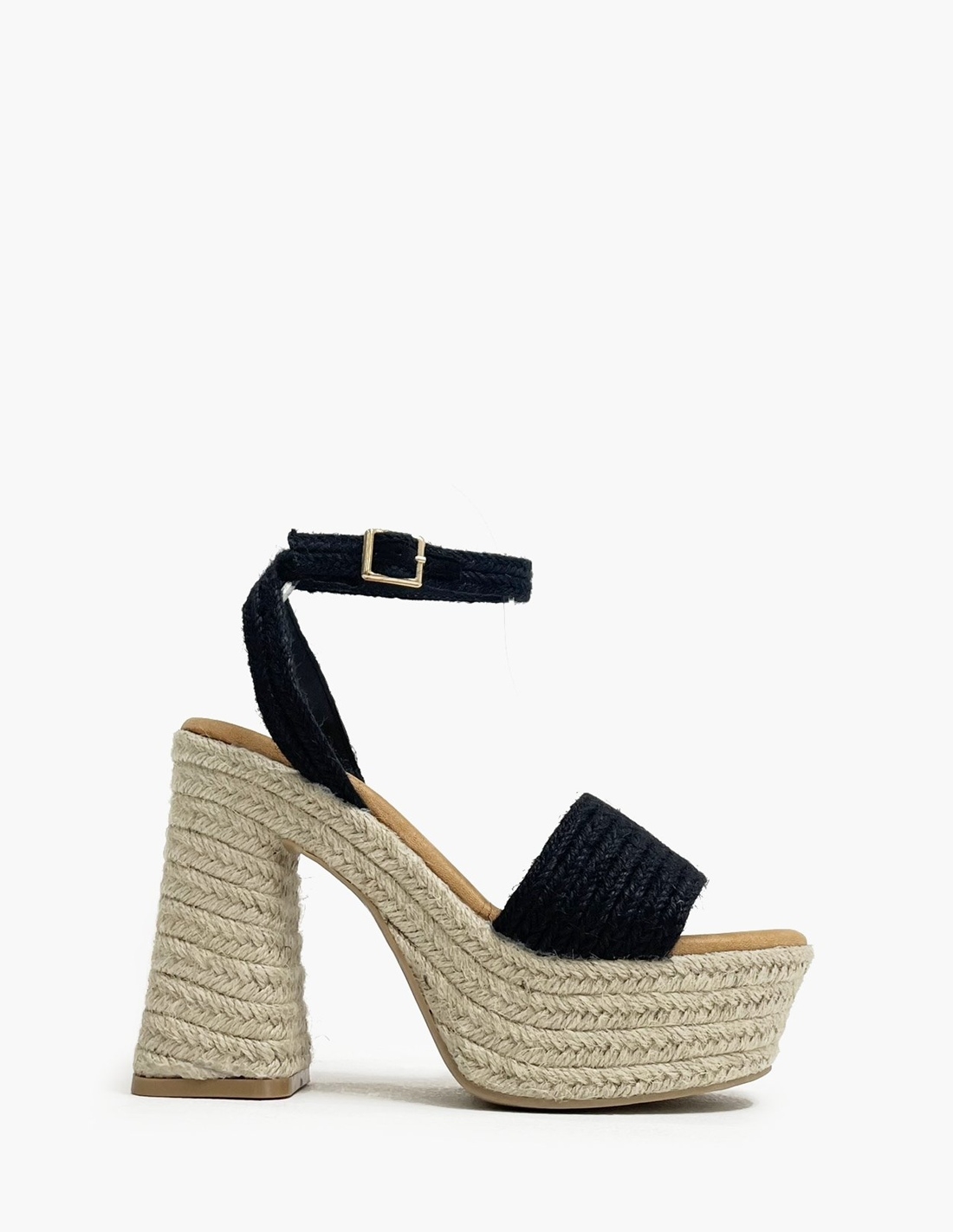 Sandalias Negras Tacón mujer