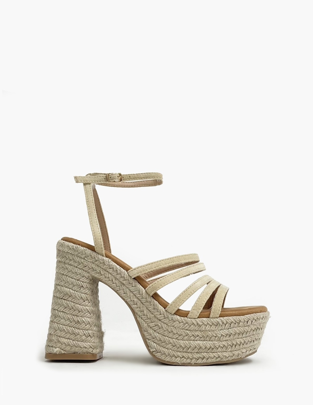 Sandalias beige -...