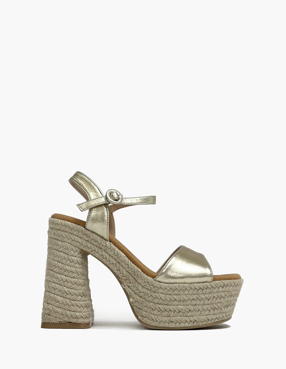 Sandalias Mujer - Doradas...
