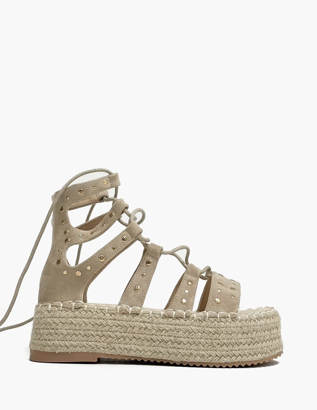Sandalias Kaki tiras y...