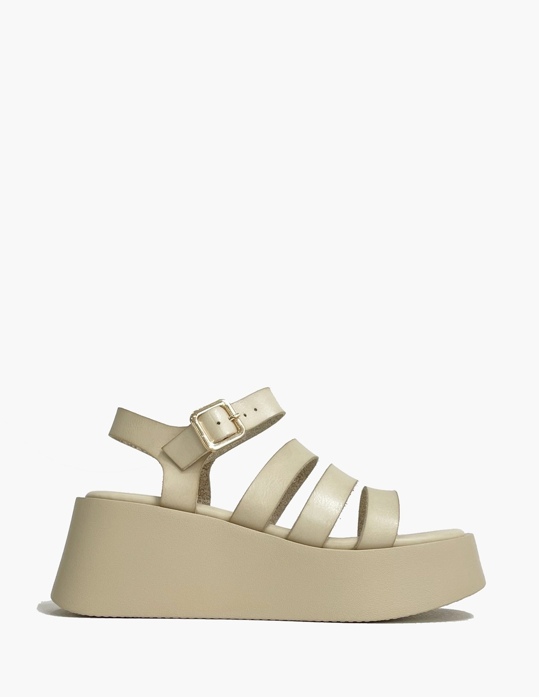 Sandalias Beige Mujer -...