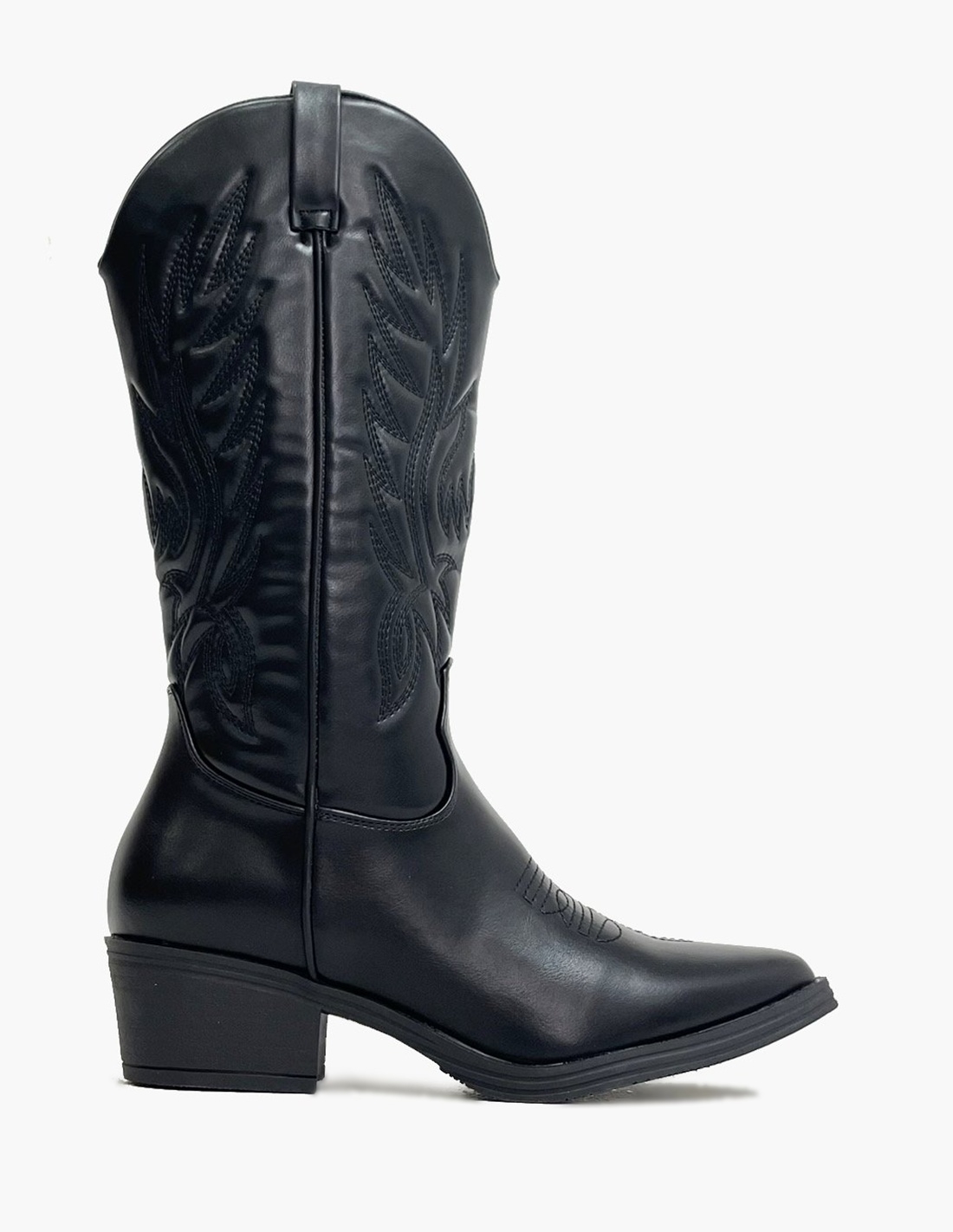 Botas Negras con Tacón -...