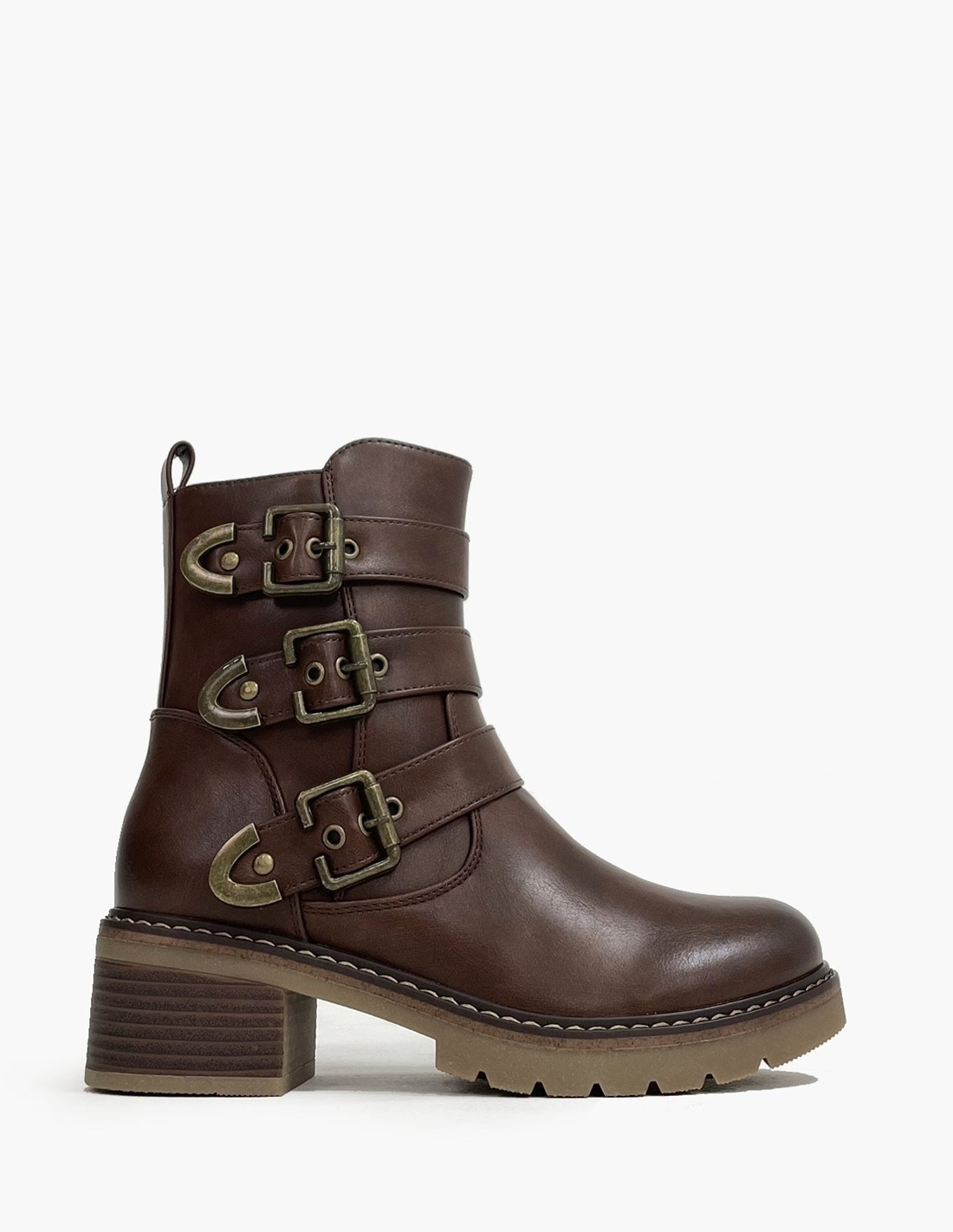 Botas biker Marrones con...